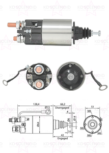 Relais de solénoïde de démarreur ZM2-842 pour FREIGHTLINER, CATERPILLAR, INTERNATIONAL, KENWORTH, MACK, MITSUBISHI - Product Image 2