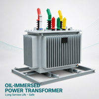 Transformateur immergé dans l'huile à bobinage en cuivre triphasé, type d'huile personnalisé ONAN, 33 kV, 50 Hz, 11 kV, faible perte, économie d'énergie