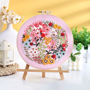 Kit <span class=keywords><strong>de</strong></span> Bordado DIY con Flores Nuevas 2025, Tela con Patrón Impreso, <span class=keywords><strong>Punto</strong></span> <span class=keywords><strong>de</strong></span> <span class=keywords><strong>Cruz</strong></span>, Bordado DIY <span class=keywords><strong>para</strong></span> Adultos <span class=keywords><strong>Principiantes</strong></span> - Product Image 3