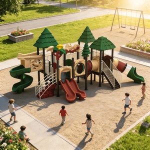 Toboggan de terrain de jeux pour projet de rénovation de terrain de jeux, garantie de 12 mois, usine chinoise - Product Image 6