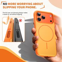 Coque magnétique pour iPhone 17 Pro Max – Étui antichoc mat compatible 16 15 14 13 12 Pro Max