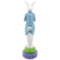 Statue de lapin de Pâques, majordome lapin, serveur lapin est à votre service, lapin mignon