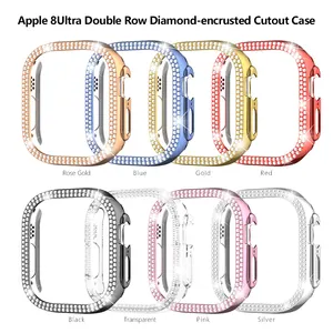 New Design 2022 Watch Case For Apple Watch Series 8 49mm Luxury PC With Diamond Bling Protective Iwatch Cover