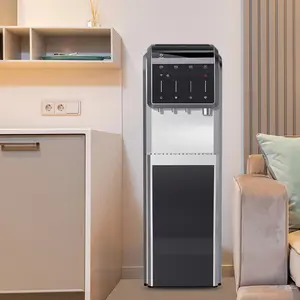 Smart APP Control Cube And Crushed Ice Hot And Cold Water Bottom Loading Water Dispenser With Ice Maker