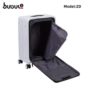 2023 20-дюймовый передний открытый полипропиленовый жесткий корпус переносной складной чемодан на колесиках Карманный дизайнерский чемодан для ноутбука