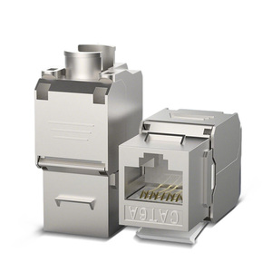 Shielded <b>RJ45</b> Module Adapter | Universal Compatibility with Cat5/Cat6/Cat7/Cat8 Ethernet <b>Cables</b> - Product Image 2