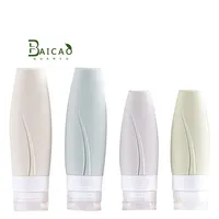 Ekonomik özel tasarım silikon seyahat alt şişeleme şampuan kozmetik silikon seyahat tipi şişe tüp seti