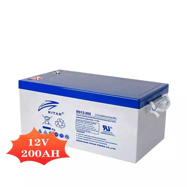 Ritar 12V Volt 12 100 120 150 200 250 400 Ah Amp Deep Cycle Agm Solar Energy Battery