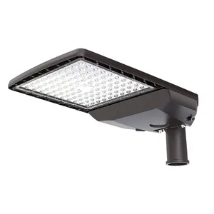 High efficiency 200W 150LM/W photocell and motion sensor housing outdoor led street light