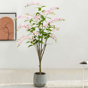 Plante Artificielle Prête à l'emploi (RTS) : Simulation de Verdure, Arbre Fleuri, Fleur de <span class=keywords><strong>Jasmin</strong></span> Décorative <span class=keywords><strong>pour</strong></span> Hôtels, Fenêtres, Décoration Murale de Maison, Panneau Mural de Mariage, Bureau - Product Image 1