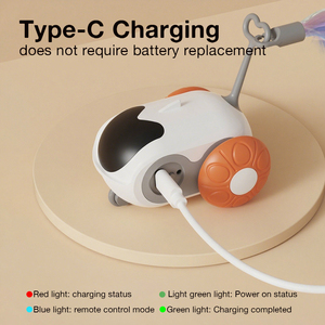 Usine Usb Déplacement Interactif Télécommande Intelligent Électrique Chats Jouet Gravité Automatique Mobile <span class=keywords><strong>Voiture</strong></span> Jouet pour Chiens D'intérieur - Product Image 2