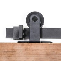 Vente en gros de kits de quincaillerie pour porte de grange coulissante simple suspendue sur rail classique robuste de 6 pieds