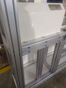 공장 조립 라인 ESD 작업대 압출 4040 알루미늄 프로파일 콘솔 수리 작업대 녹색 정전기 방지 상판 포함 - Product Image 3