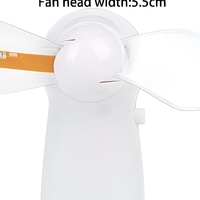 Mini Ventilador Eléctrico Portátil LED con Mensaje Personalizado, Diseño Moderno, Impresión en Serigrafía, Pantalla LED Programable