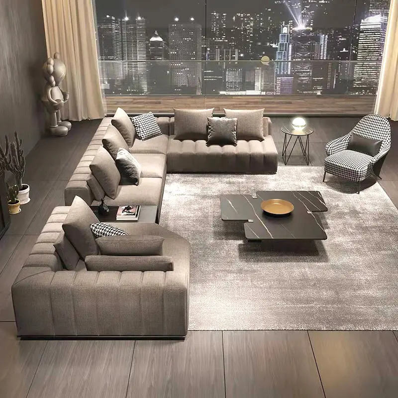 luxury italian modern canape salon home funiture sofa set living room furniture modern manufacturers