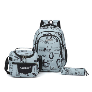 Manufacturer Wholesale Large Capacity <b>Backpack</b> 3-piece Set, Multifunctional <b>Backpack</b> for Boys - Product Image 1