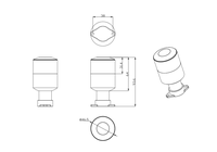 RONDS RH605 Sensor getaran nirkabel, alat pemantauan mesin teknologi piezo-mems Tiongkok