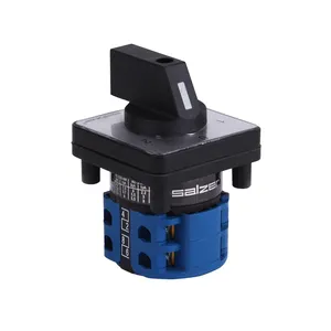 Salzer SA16 16A 1-0-2 2Pole 61026 change over switch selector switch 48X48mm plate size (TUV,CE and CB Approved)