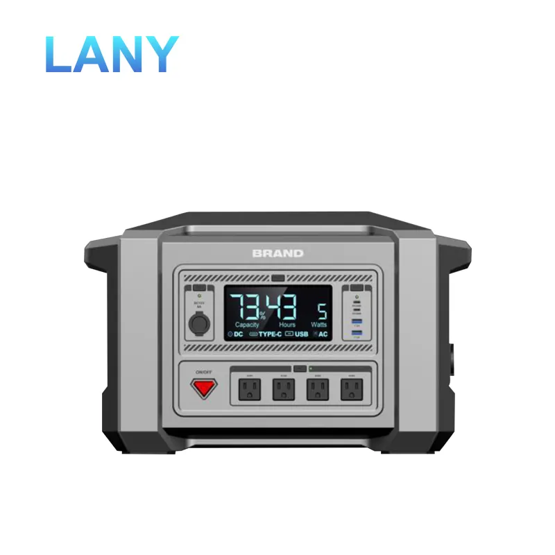Alimentazione elettrica LANY 2000W agli ioni di litio sistema di ricarica ricaricabile generatore solare portatile centrale elettrica per il computer portatile