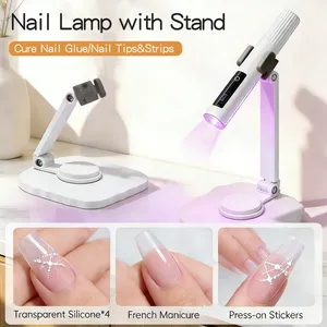 ชุดเครื่องอบเล็บยูวี LED แบบมืออาชีพ พร้อมแท่นวาง ชาร์จไฟได้ ควบคุมด้วยระบบสัมผัส สำหรับอบเจลยาทาเล็บ - Product Image 2