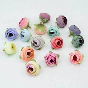 Bouquets de roses en soie Dongchen Crafts, diamètre 3,5 cm, embossage par injection, accessoires de décoration pour mariage et maison - Product Image 3