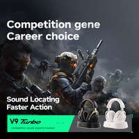 Auriculares para Juegos MCHOSE V9 Turbo+ Ligeros, Inalámbricos 2.4G con Bluetooth, Tres Modos, Auriculares con Cable con Interfaz Tipo-C