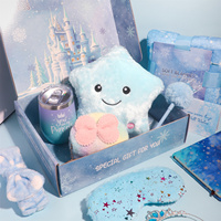 Beauty Spa Egg Cup Gift Set con Juego de cepillos de paja Star Pillow Manta de felpa Notebook Eye Mask Premium para regalos temáticos de Frozen