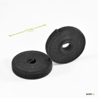 SAMDI Organisateur de câbles en nylon double face Dos à Dos Velcro Crochet et Boucle Attaches pour l'électronique