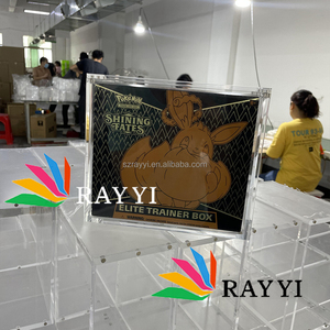 RAY YI Strong Magnets 8mm Uv Resistant Premium Acrylic Tcg pokemon 151 Elite Trainer <strong>Box</strong> Acrylic ETB protection Display case - Product Image 4