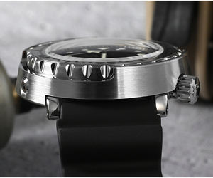 Orologio Subacqueo da <span class=keywords><strong>Uomo</strong></span> Automatico Personalizzato Fashion con Vetro Zaffiro 20 ATM Quadrante Full Color Cassa Tuna Cinturino in Gomma FKM in Vendita - Product Image 3