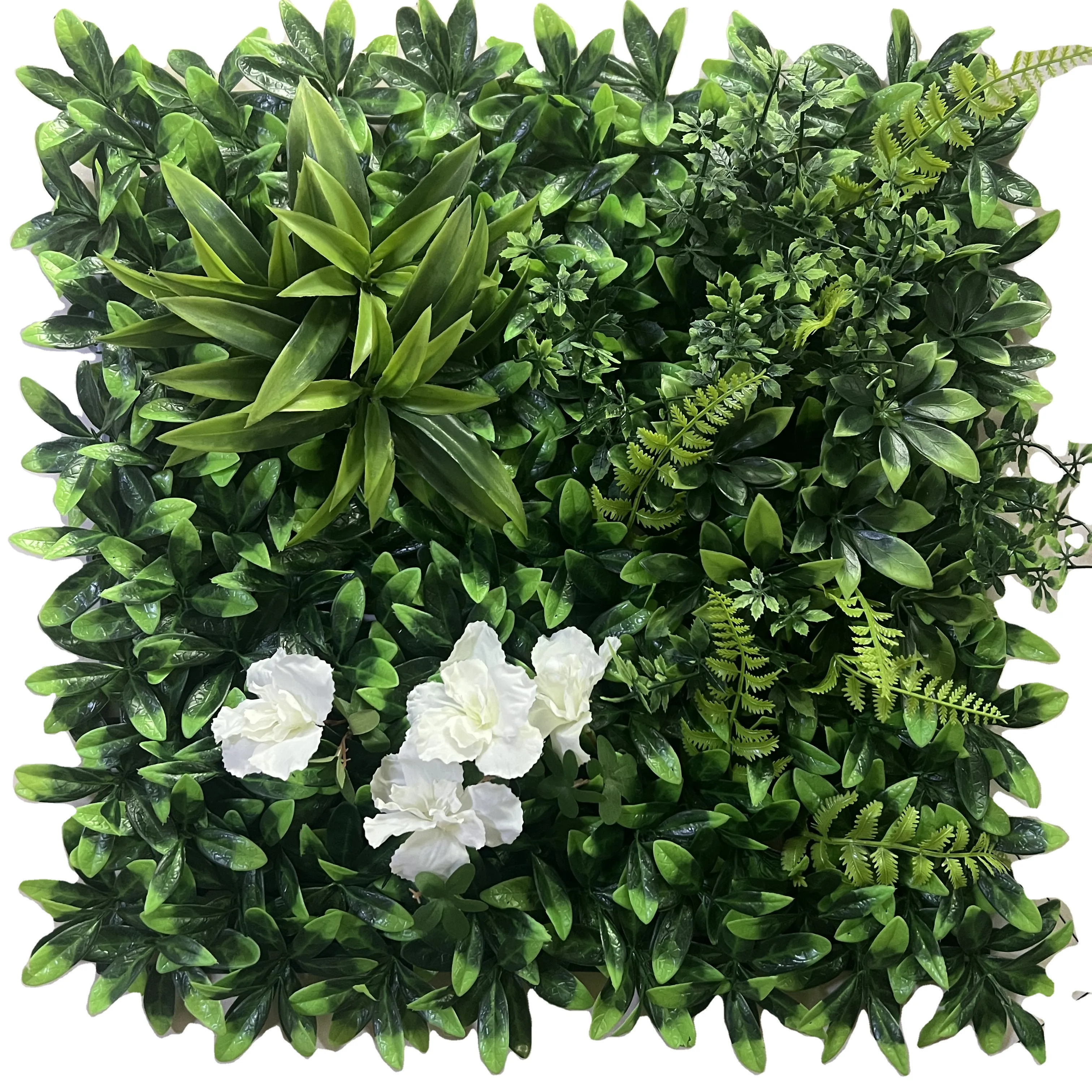 50*50cm prezzo diretto di fabbrica 50*50Cm 3D appesa parete verde erba pianta per la decorazione domestica