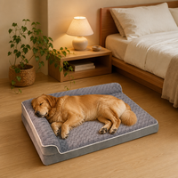 Coussin Ergonomique pour le Cou, Lit Canapé pour Animaux de Compagnie en Velours Rose, Support en Forme de L, Conception pour un Sommeil Profond, Housse Amovible Lavable, OEM en Gros, Antidérapant