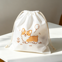 Housse de protection réutilisable pour vêtements en tissu non tissé, motif dessin animé simple, fermeture à cordon, logo personnalisé, directement de l'usine
