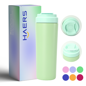 Haers chân không thể thao 8/18 thép không gỉ cách nhiệt đôi tường Cốc cà phê du lịch - Product Image 2