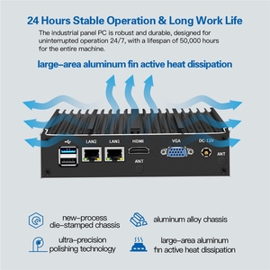J1900 OEM Ops AU & chúng tôi cắm tùy chọn nhúng điều khiển công nghiệp Mini PC <span class=keywords><strong>2</strong></span> LAN 6 USB <span class=keywords><strong>2</strong></span> COM RS232 không quạt Sản phẩm mới - Product Image 6