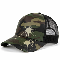 Topi Trucker Camo Custom OEM XNKY 2026 5 Panel Bordir Berkualitas Tinggi untuk Pria, Topi Trucker Snapback dengan Logo Custom, Topi Baseball