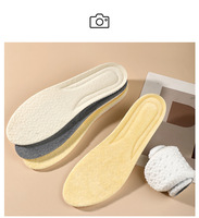 Semelle intérieure intégrale en velours PU super doux pour l'hiver, avec coussinet en coton épais, peluche, déodorant, confortable, respirante, unisexe