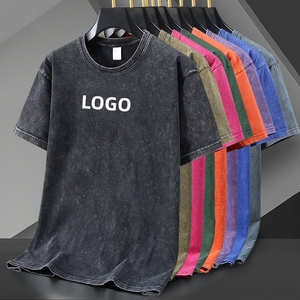 Vente <span class=keywords><strong>en</strong></span> gros T-shirt oversize vintage <span class=keywords><strong>pour</strong></span> <span class=keywords><strong>homme</strong></span> 260G T-shirt imprimé à la cire <span class=keywords><strong>pour</strong></span> hommes T-shirts délavés à demi-manches <span class=keywords><strong>pour</strong></span> hommes - Product Image 1