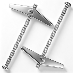 Cheville à ressort M5*90mm en acier au carbone zingué, ancrage mural creux papillon <span class=keywords><strong>pour</strong></span> montage de plafonds et cloisons sèches - Product Image 2