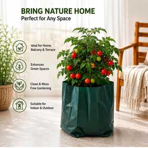 Sacs de culture respirants en tissu non tissé noir 20L, sacs de plantation jetables personnalisés pour semis, plantes, légumes et fleurs - Product Image 3