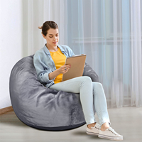 3ft Fuf gigante de cubierta suave ronda perezoso sofá cama muebles de sala