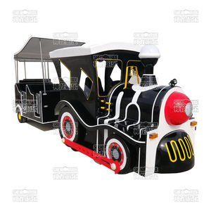 Manèges d'attractions de parc pour enfants et adultes Attraction de train sans rail de route touristique électrique Tours de train pour enfants à vendre - Product Image 2