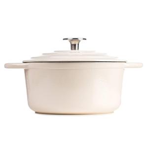 Cocotte en fonte émaillée de qualité supérieure, poignée ronde, plusieurs tailles (<span class=keywords><strong>18</strong></span>/20/22/24/26/28 <span class=keywords><strong>CM</strong></span>), compatible gaz/<span class=keywords><strong>induction</strong></span>/four - Product Image 3