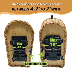 Cesta Trasera <span class=keywords><strong>para</strong></span> Bicicleta Yulin Jiafu <span class=keywords><strong>para</strong></span> Perros, Transportín de Mimbre <span class=keywords><strong>para</strong></span> Mascotas <span class=keywords><strong>para</strong></span> Perros Pequeños y <span class=keywords><strong>Gatos</strong></span> con <span class=keywords><strong>Rejilla</strong></span> <span class=keywords><strong>Protectora</strong></span> y Forro - Product Image 3