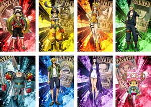 8PCS Anime <span class=keywords><strong>Chapeau</strong></span> <span class=keywords><strong>de</strong></span> <span class=keywords><strong>paille</strong></span> Pirates Zoro Luffy <span class=keywords><strong>Nami</strong></span> One pieces poster - Product Image 4