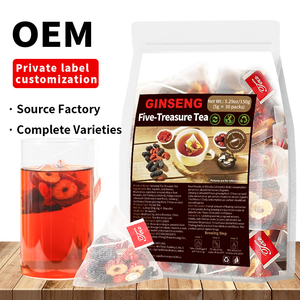 Tè alle Erbe Cinesi Ginseng Cinque Tesori, Tisana Nutriente in Bustine per Vitalità, Supporto alla Salute Renale, Energia Maschile e Fertilità - Product Image 1