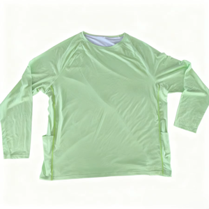 Camiseta de Pesca de Manga Larga con Protección UV, Personalizada al por Mayor, de Secado Rápido, Transpirable, de Poliéster, para Protección Solar en Verano, para Adultos - Product Image 1