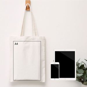 Sac de shopping en coton de haute qualité personnalisé avec logo imprimé, sac fourre-tout en toile recyclable et tendance, sacs écologiques naturels - Product Image 4