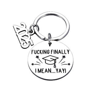 Gantungan kunci Metal hadiah promosi kustom 2025 gantungan kunci wisuda sekolah menengah baja antikarat hadiah promosi kustom - Product Image 4