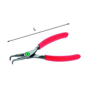 USAG - U01270023D <b>Pliers</b> with <b>nose</b> <b>bent</b> at 90° for internal circlips - EAN 8001150005312 <b>PLIERS</b> AND CUTTERS CIRCLIP <b>PLIERS</b> - Product Image 1